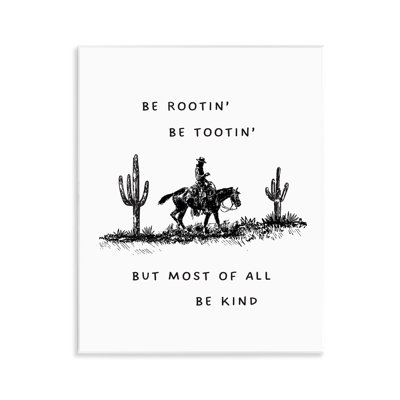 Art mural Rootin 'Tootin' Be Kind, par Lettred and Lined
