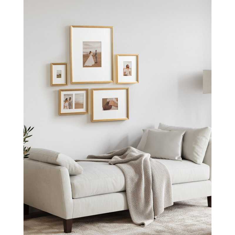 Five-Piece Matted Picture Frame Set