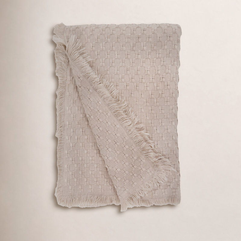 Jeté Delphine surdimensionné, Taupe