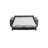 Mo 88" Genuine Italian Top Grain Leather Wide Square Arm Sleeper Sofa Bed with Memory Foam Mattress-85522578