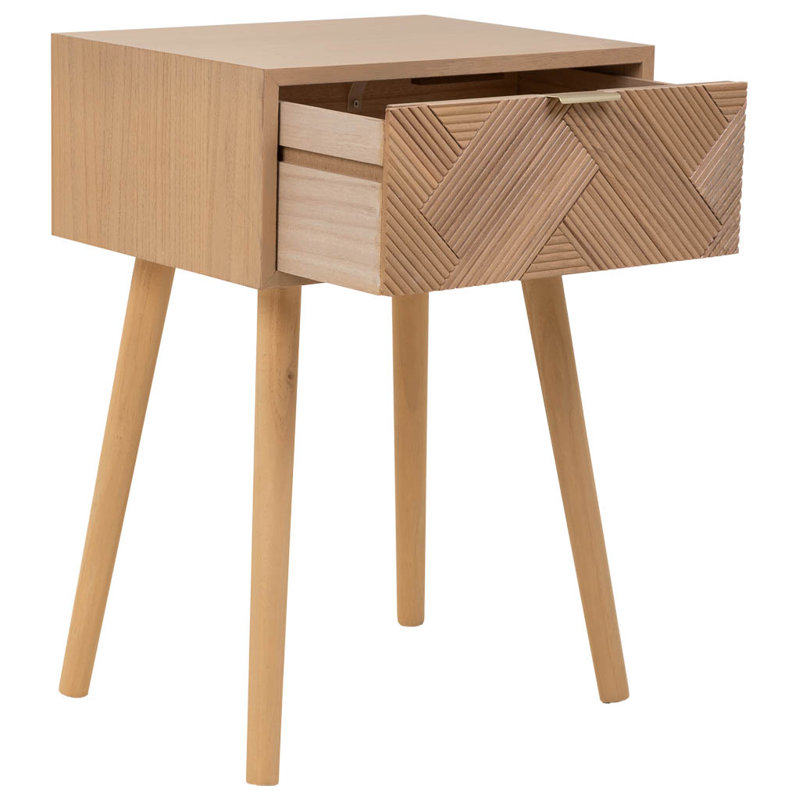 Treyvon 45cm W Manufactured Wood Bedside Table