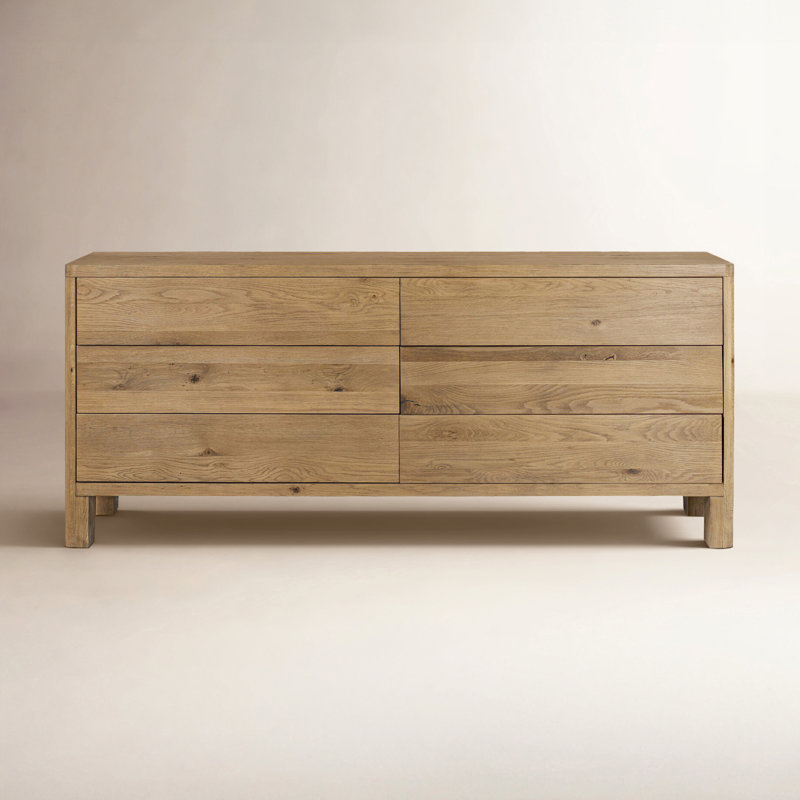 Talullah Noeline 6 Drawer Dresser, Worn Oak