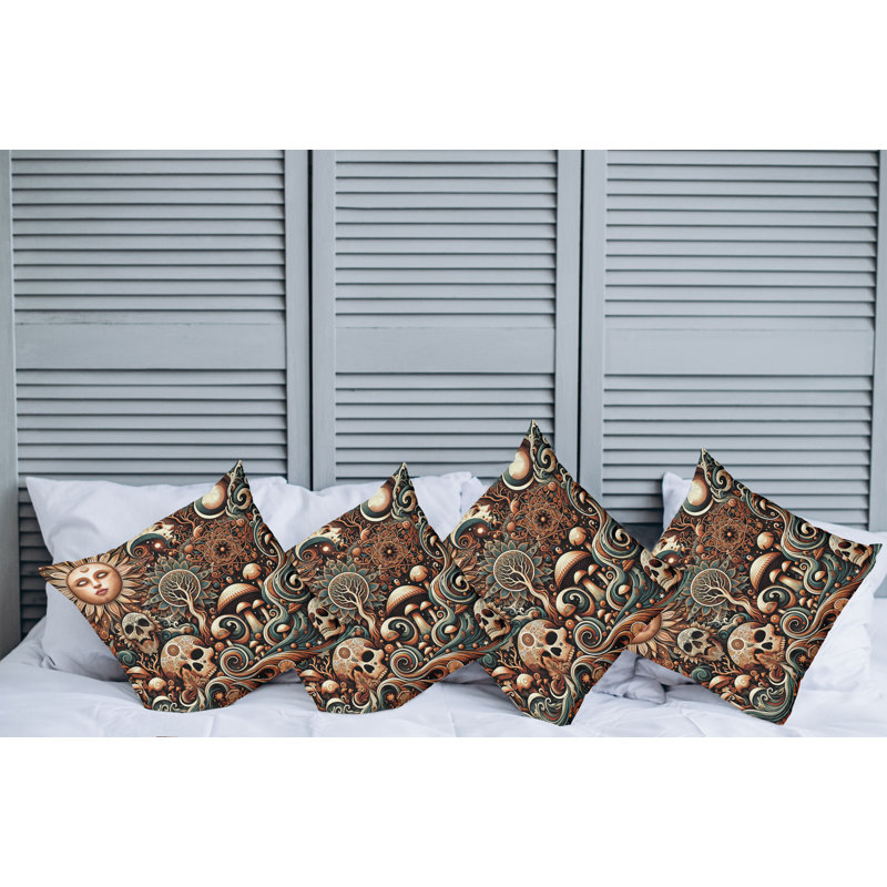 Fabric Reversible Throw Pillow, 20"H x 20"W