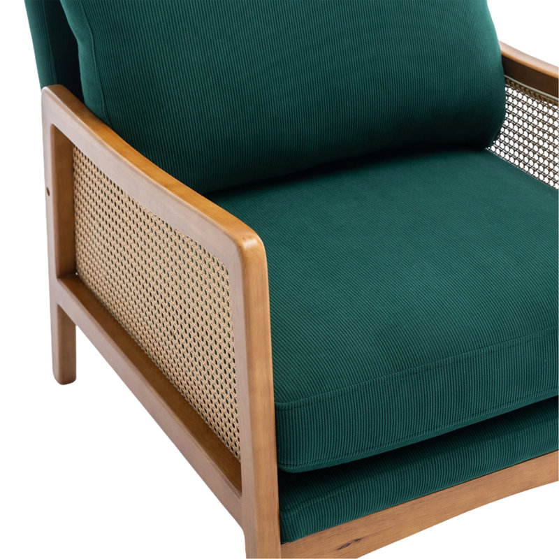 Fauteuil Averyanna, Tissu vert