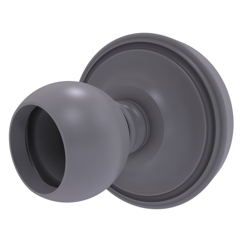 Écusson de rideau de douche Gober, Gris mat