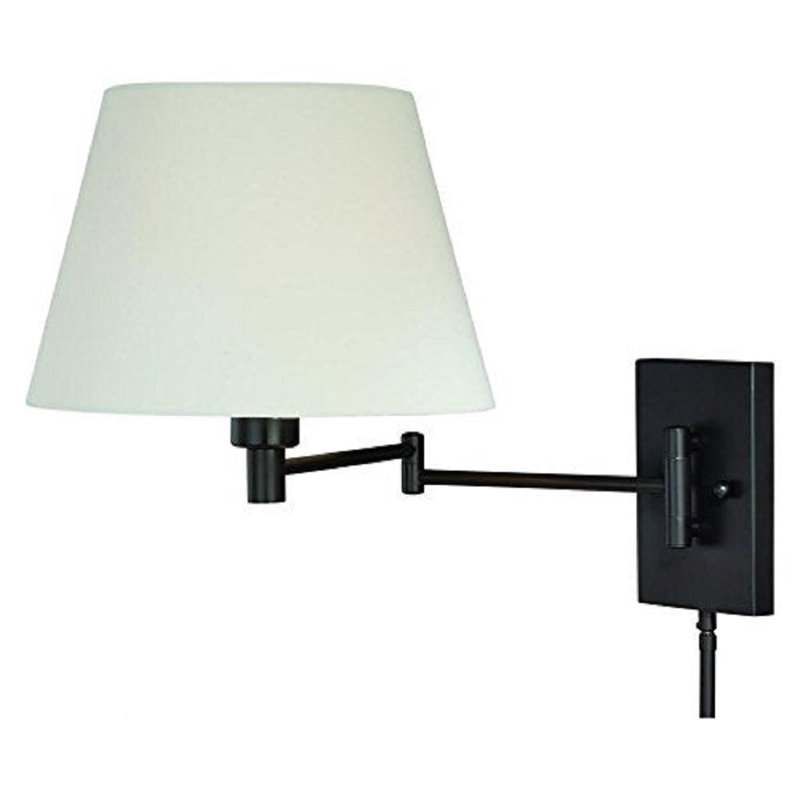 Bras pivotant en bronze à 1 lumière à intensité variable