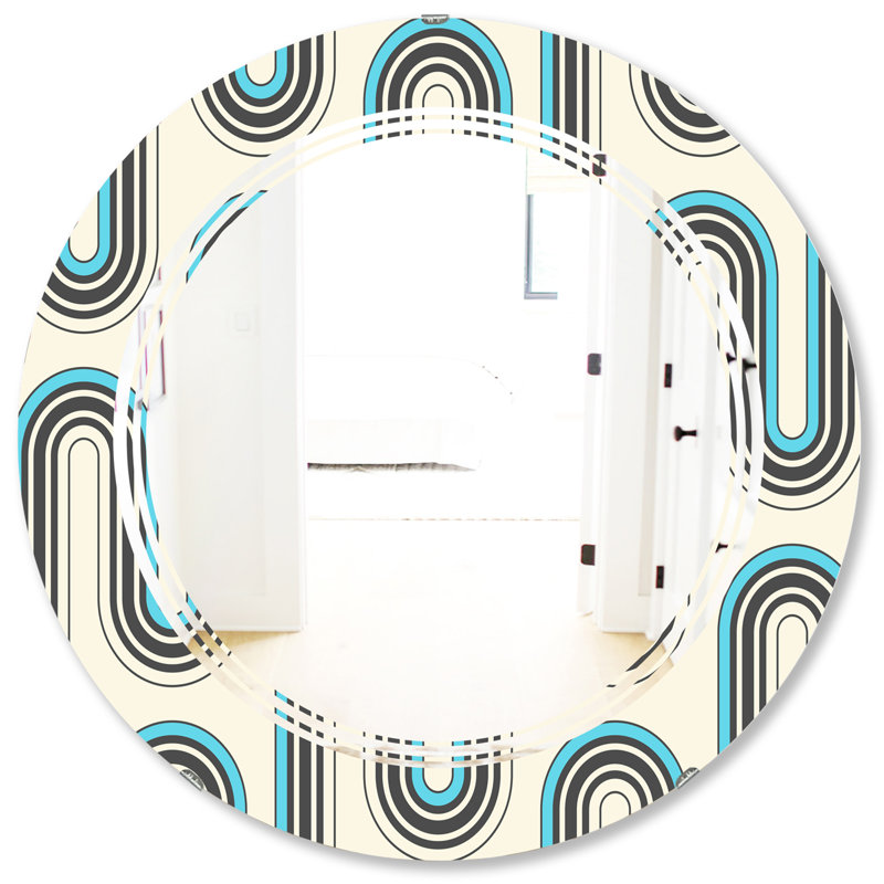 Miroir mural Whirl, H 31,5 po x l po