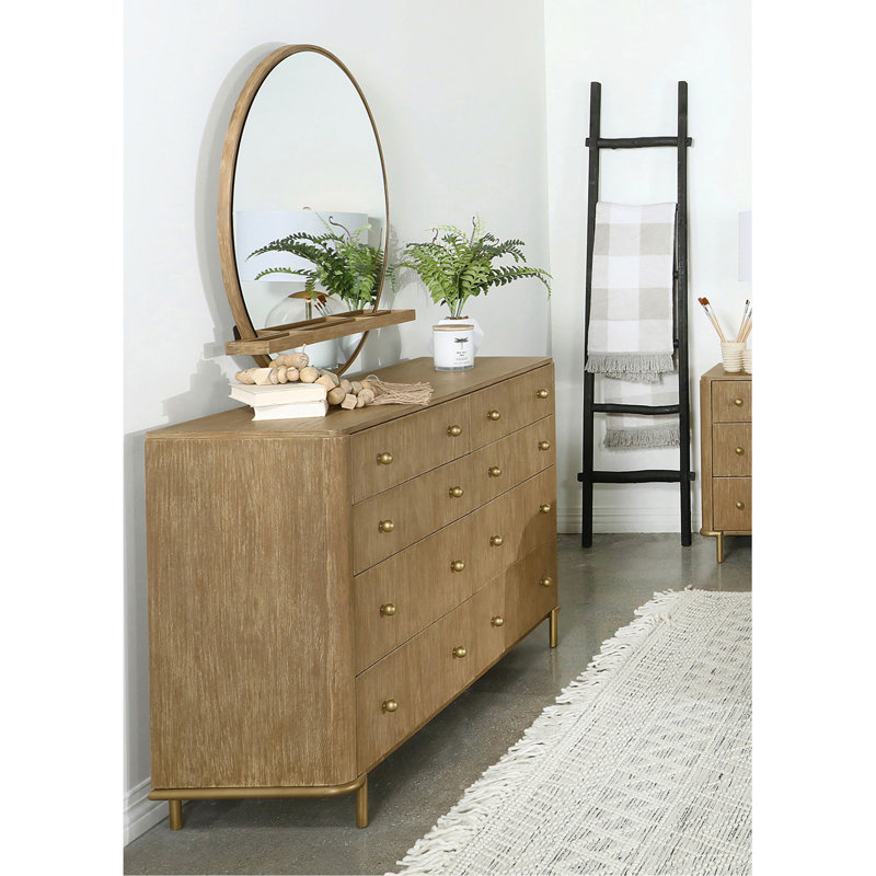Commode 8 tiroirs avec miroir Benson