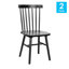 Chaises de salle à manger en bois massif de qualité commerciale Callum-71005287
