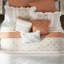 Ensemble de literie élégant en coton percale pour très grand lit, style campagnard
