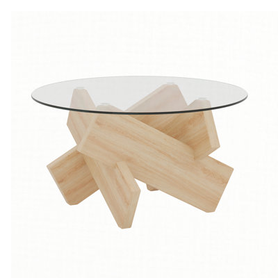 Bridgeview Glass Top Single Coffee Table