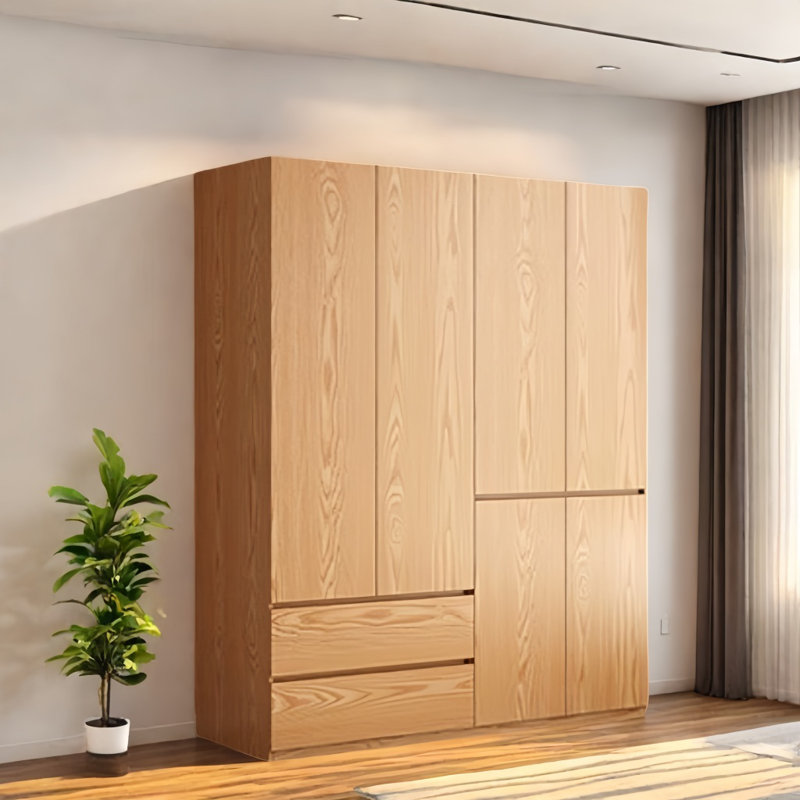 Simple And Practical Wardrobe, 78.74" H x 66.93" W x 23.62" D
