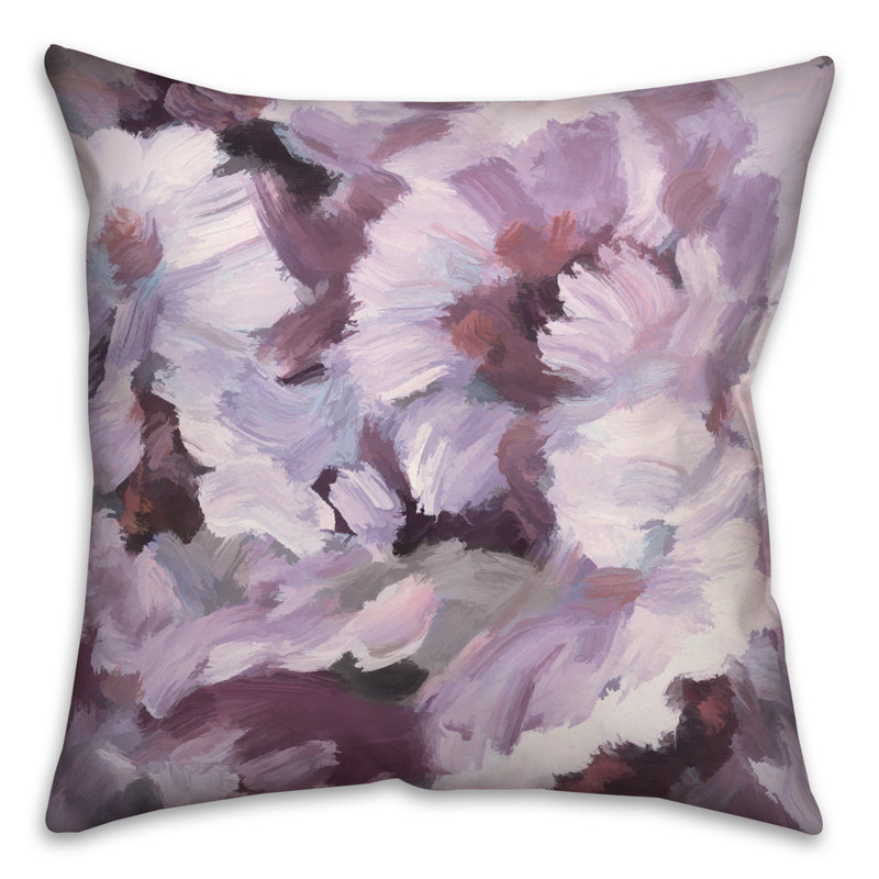 Soft Lilac Square Pillow Cover & Insert, 16" H x 16" W