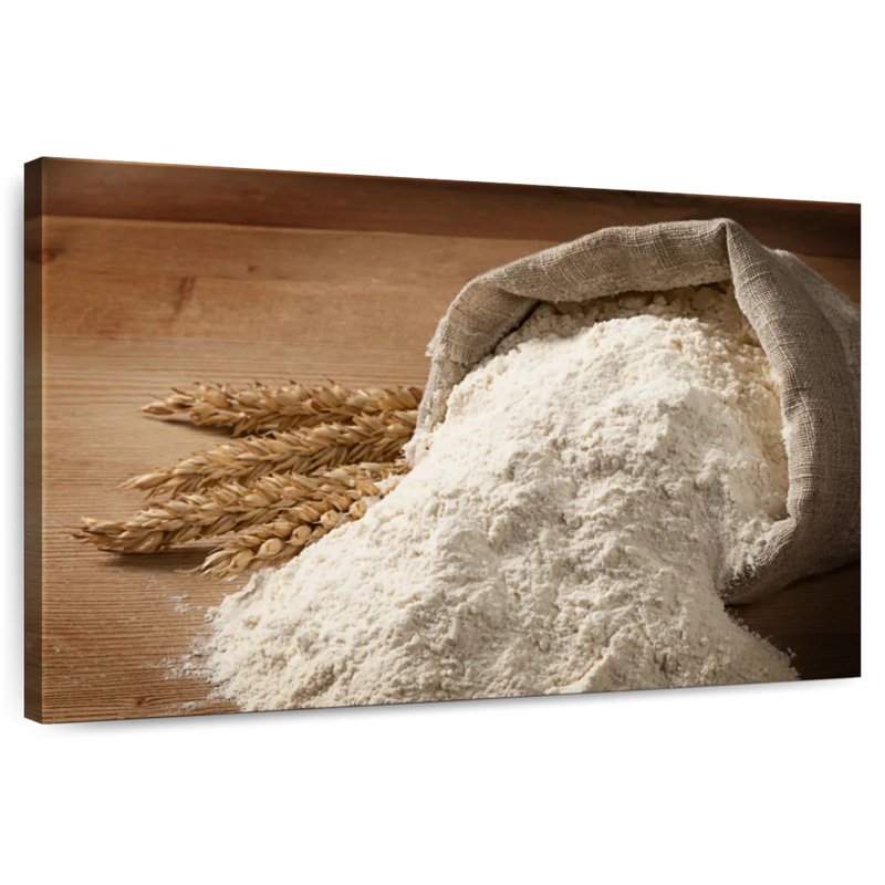 Harnek Flour Bag And Wheat Ears, 34" H x 51" W