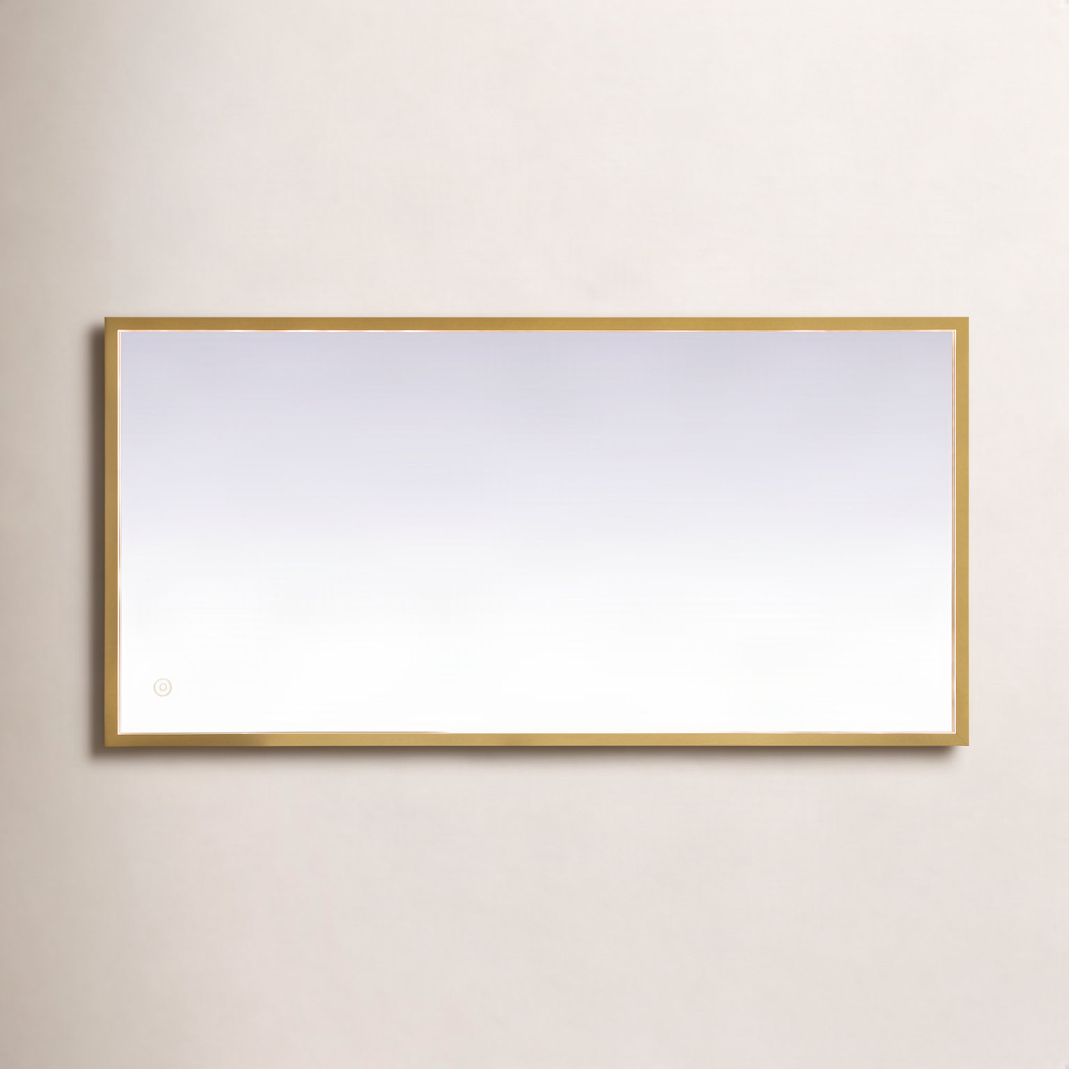 Piche Aluminium Mirror, 20" x 40", Brass