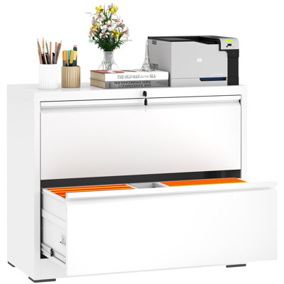 Classeur latéral en métal 35 tiroirs l 35,43 po pour bureau à domicile - format A4 / lettre / format légal