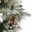 Flocked Wreath with LED Lights, Pine Cones and Berries