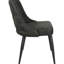 2 chaises de salle à manger grises - capitonnage élégant, élégant pour la zone 2 pièces rembourrée de mousse à dossier incurvé, option