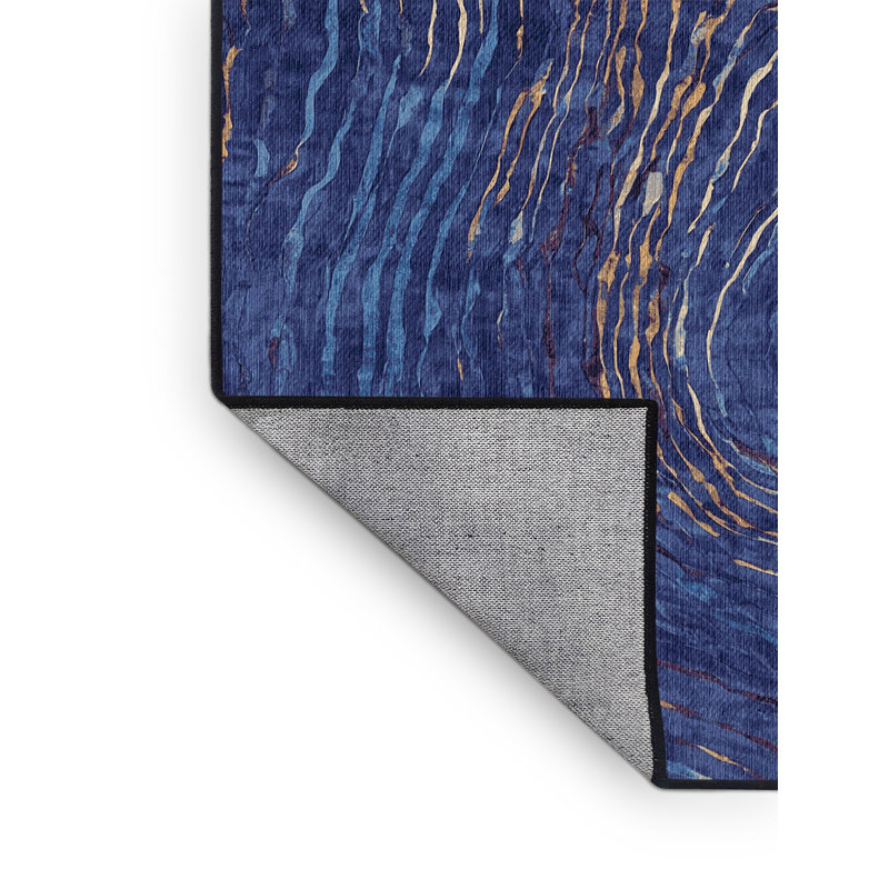 Machine Washable Gray Area Rug, Square 4'