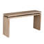 Console double à panneau double de 60 po, avec pieds et tablettes en bois massif, idéale pour une table d'appoint de 60 po avec design rétro, suspension et fabrication, zone d'entrée appropriée