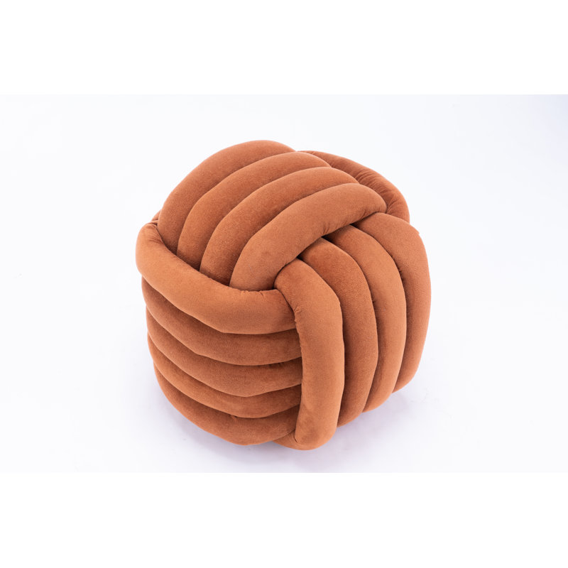 Tabouret de maquillage Chenille, Orange
