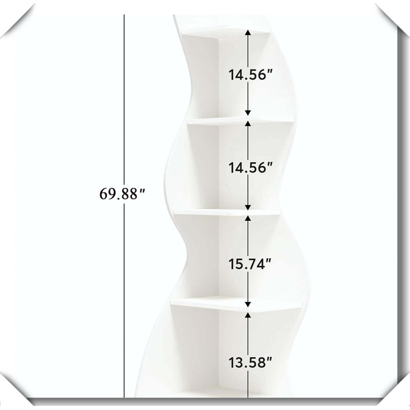 Support pour plante à 5 niveaux, Blanc