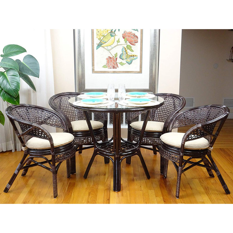 Clell Monmouth 37.5" Dining Table, Dark Brown