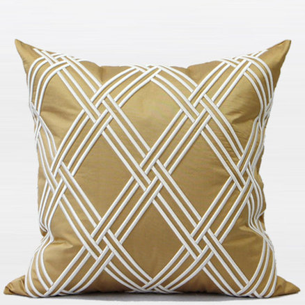 Embroidered Throw Pillow