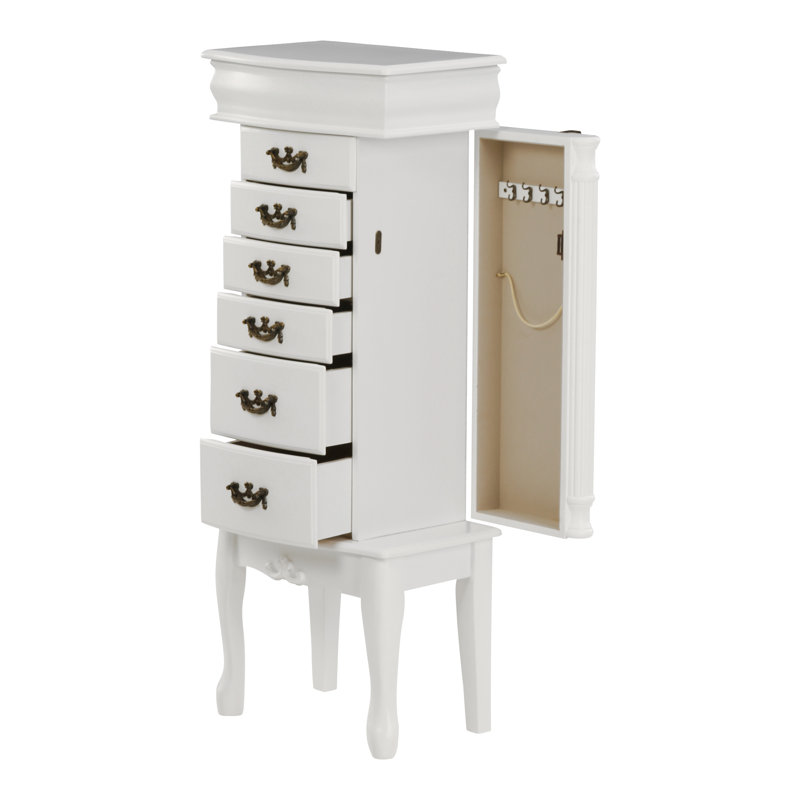 Bainbridge Island Jewelry Armoire, White