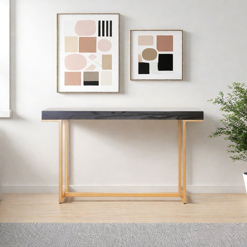 Modern Minimalist Console Table, 31.5" H x 59.06" W x 11.81" D