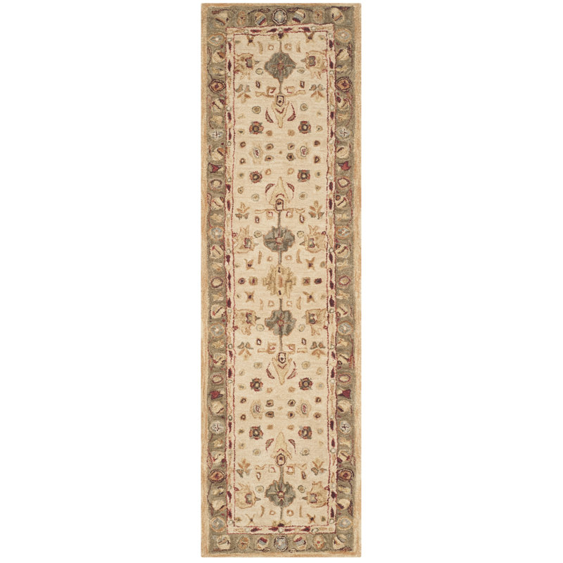 Tingley Hand Tufted Wool Pile Oriental Rug, Runner 2'3" x 14'