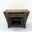 Antique Distressed Elm Altar Cabinet