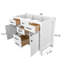 Meuble-lavabo simple 48 po - Armoire autoportante sans comptoir - blanc