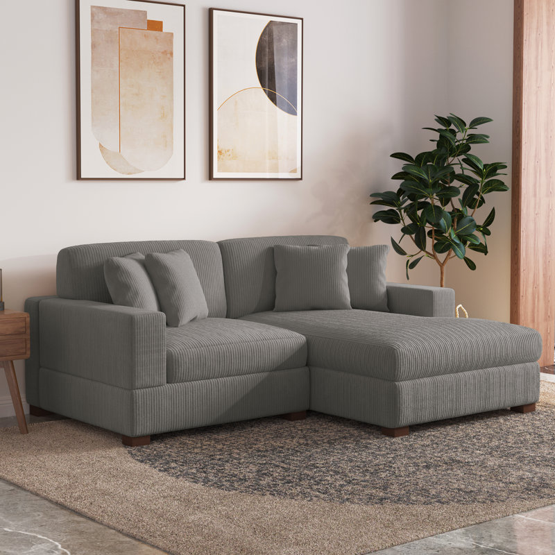 Milbrey Modular Corner Sofa, Right Hand Facing, Camel