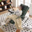 Ergonomic Metal Frame Rocking Chair with Footrest