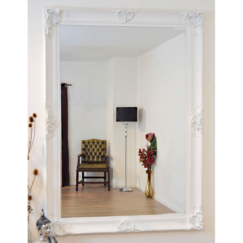 Falls Flat Wall Mirror, 213cm H x 152cm W, White