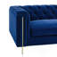 Causeuse en velours Charlene - Bleu-427664423