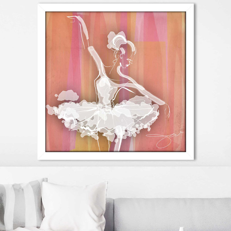 The Recital 1 (Square) par By Jodi - impression, H 31,5 po x l 31,5 po x P 1 po, Cadre blanc