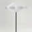Atlas 65" Modern Black LED Floor Lamp with Unique Resin Shade