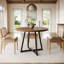 Round Dining Table with Steel Base