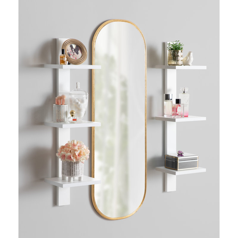Dashiya Mirror, Gold, 16" x 48"