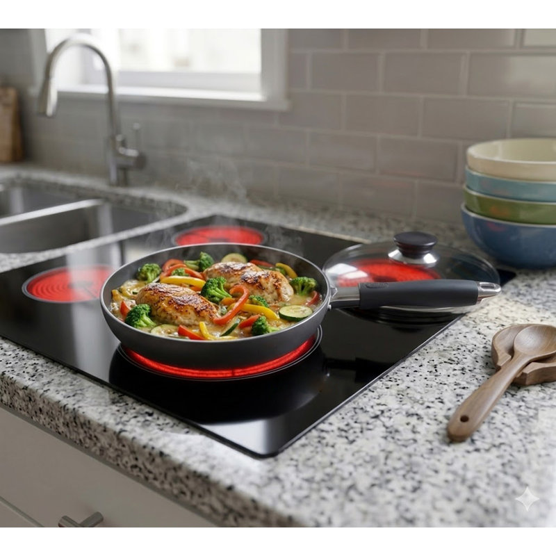 11" Non-Stick Fry Pan With Lid