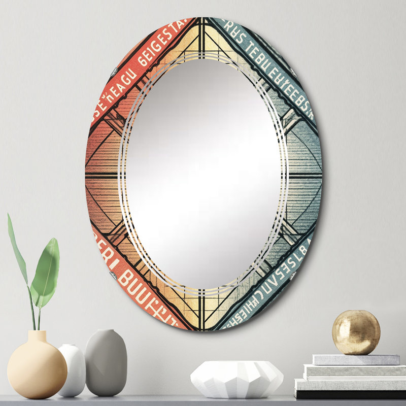Auralie - Miroir mural moderne ovale, 30 po x 20 po