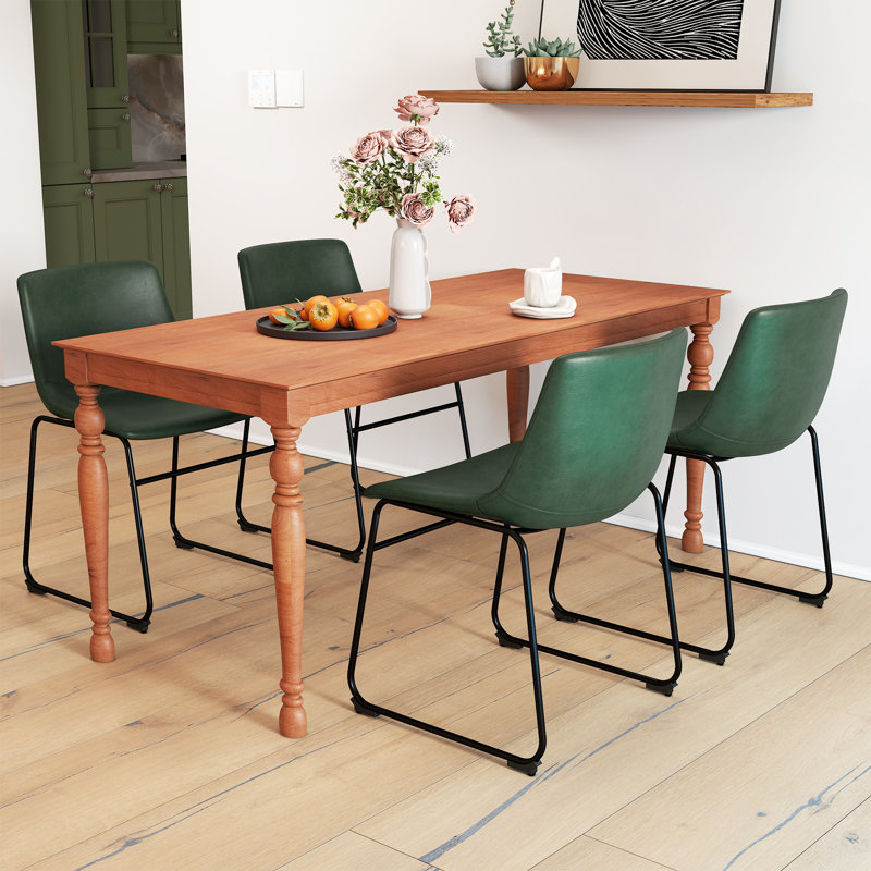 Tabouret rembourré H 18,3 po Behan, Vert