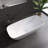 Forma 67'' Freestanding Tub Solid Surface Freestanding Soaking Bathtub-106894590