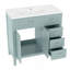 Ensemble de meuble-lavabo avec lavabo, avec tiroirs, cadre solide et panneau de fibres à densité moyenne pour une mise à niveau fonctionnelle et élégante de la salle de bain-1979215049-1979215048