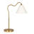 Bonnay Table Lamp with Gold Brass Curved Base