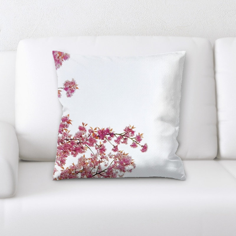 Close Up Microsuede Reversible Throw Pillow