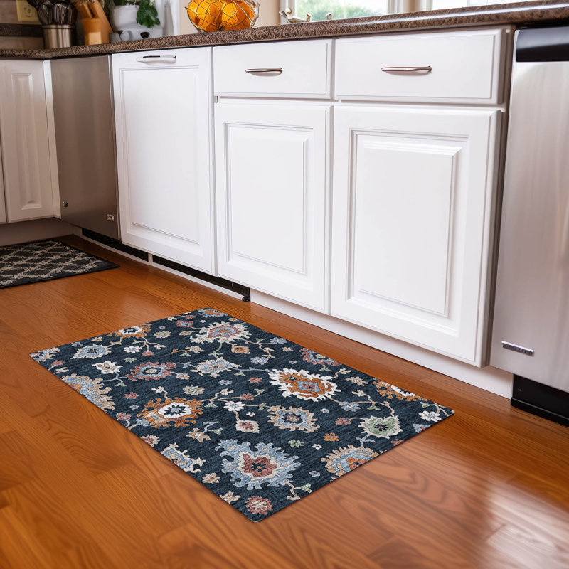  Malchow Non-Slip Indoor Outdoor Door Mat, Rectangle 1'8" x 2'6"