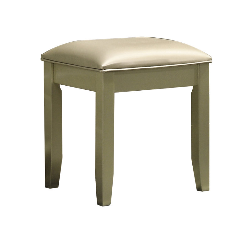 Tabouret de coiffeuse Kamille, Champagne, Champagne